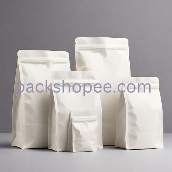 Kraft Paper Standup Pouches (White / Brown) with or without windows - Image 2
