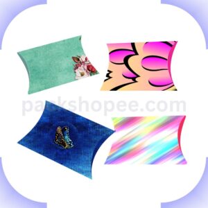 Pillow Shaped Packaging Boxes - CUSTOM PRINTED