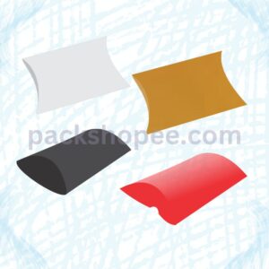 Pillow Shaped Packaging Boxes - PLAIN