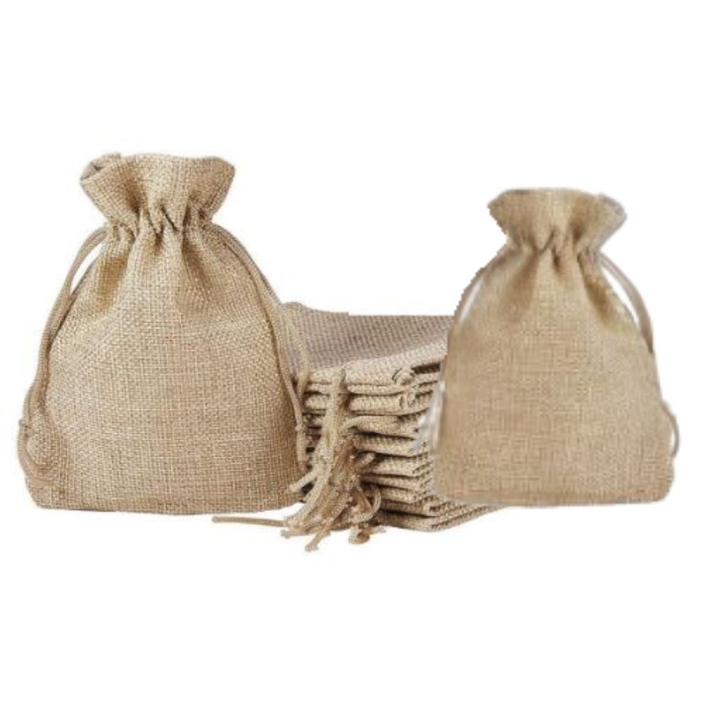 JUTE POTLI BAGS - PLAIN (WITHOUT PRINTING) - Image 2