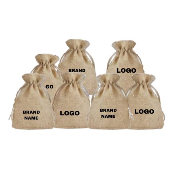 JUTE POTLI BAGS -  WITH PRINTING - Image 5