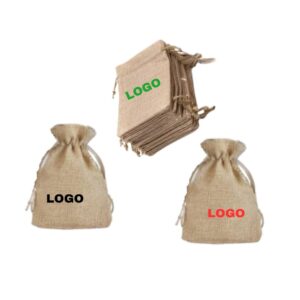 JUTE POTLI BAGS -  WITH PRINTING